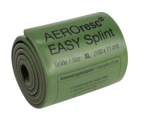 Aeroresc Tactical Easy Splint® Xtra Large gerollt oliv