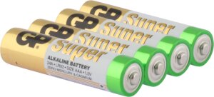 LR03 Super Alkaline AAA 1.5V - 4 Batterien