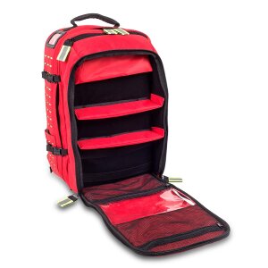 Elite Bags Robust AED O2 Notfallrucksack, Polyester, rot